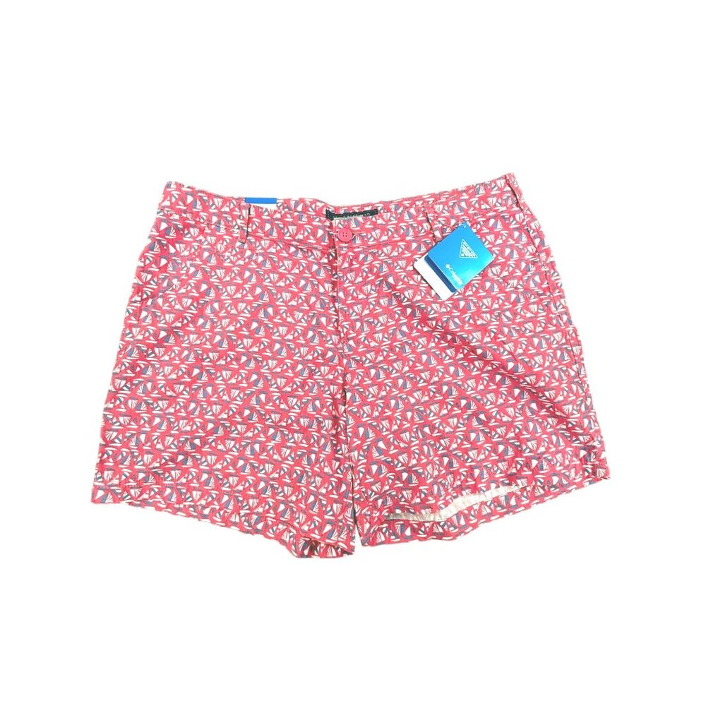 Columbia PFG Super Bonehead Short Womens Size 16 Sailboat Pattern